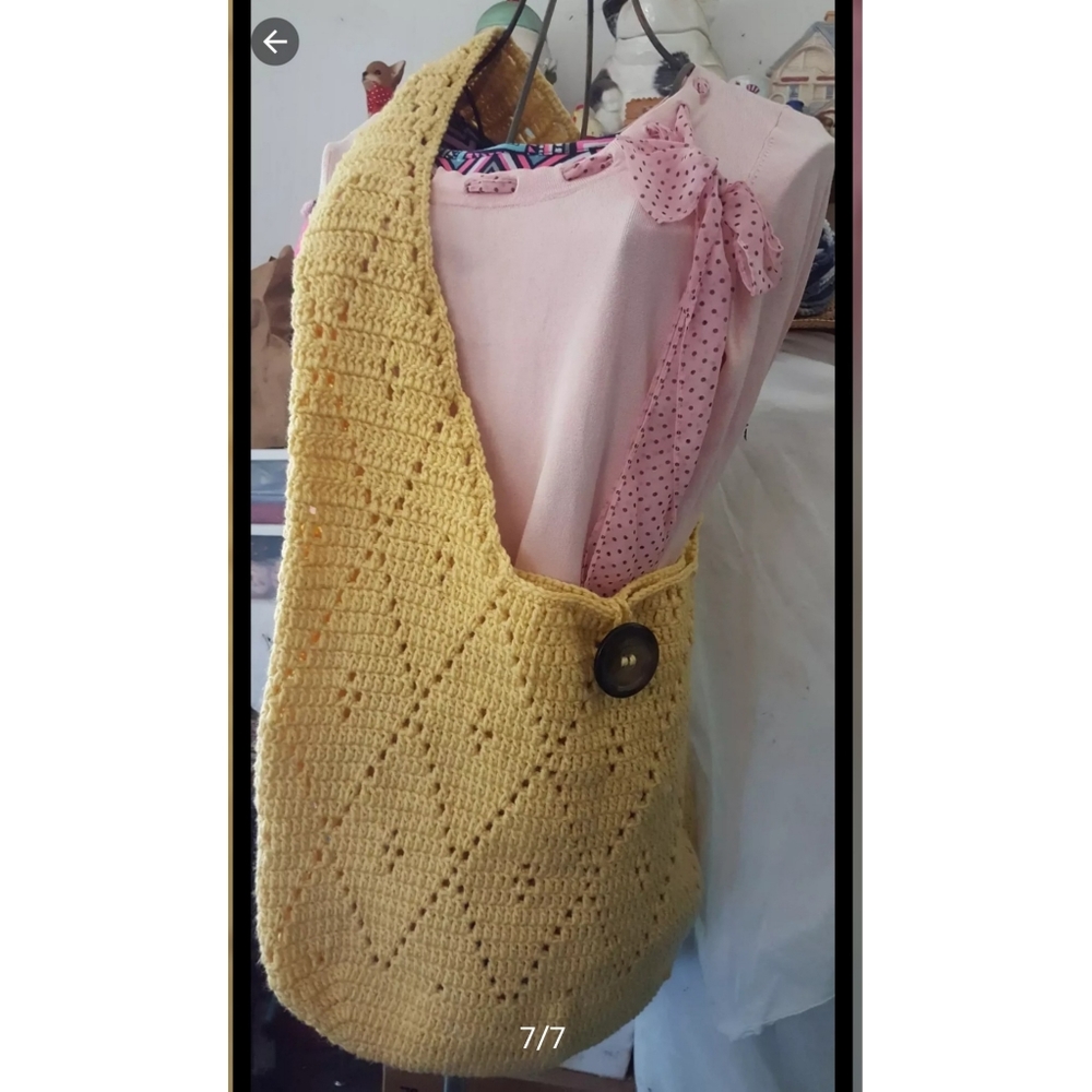 Filet Hand Designed Crochet Beach/Market